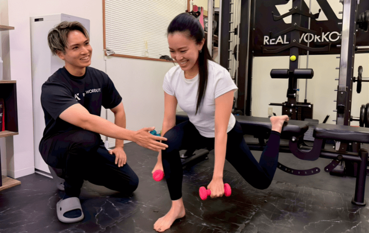 トレーニング中の写真